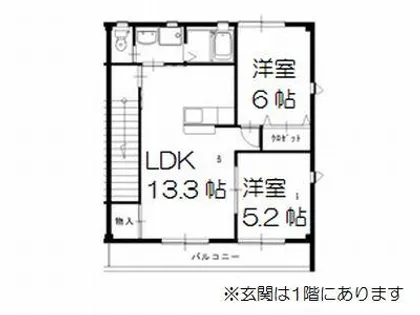 フェスタ【202号室】の間取り