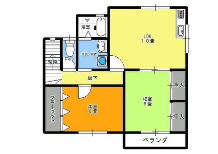 ゆめ7番館【201号室】の間取り