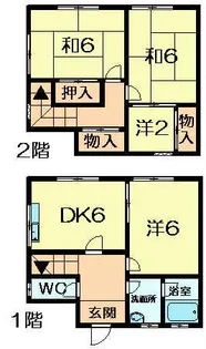 奈良県奈良市敷島町1丁目【タウンハウス】の間取り