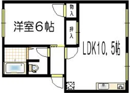 ファミリーハイツ【2階】の間取り