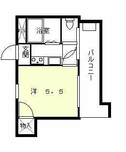 六甲アサヒ【4階】の間取り