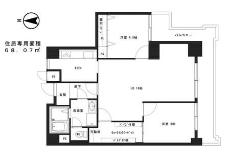 MUROMACHI PLACE【502号室】の間取り