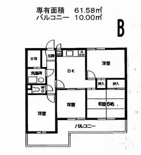 メゾンミウラ【1階】の間取り