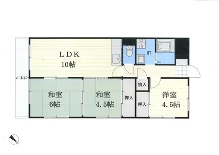 メゾンド山の手【5階】の間取り