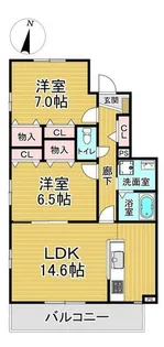 リゾ宝塚【2階】の間取り