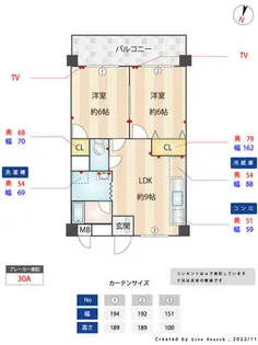 兵庫県神戸市灘区大和町1丁目【マンション】の間取り