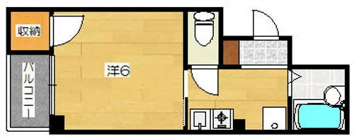 京都府京都市左京区一乗寺地蔵本町【マンション】の間取り