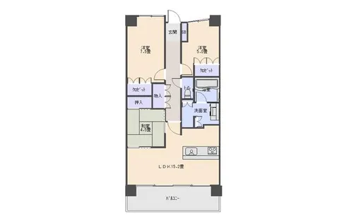 エムズシティ三郷【11階】の間取り