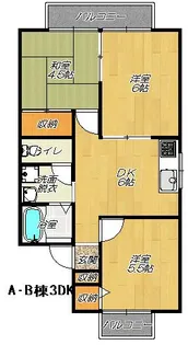レタンドゥールA棟【1階】の間取り