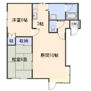 グリンデンハウス【101号室】の間取り