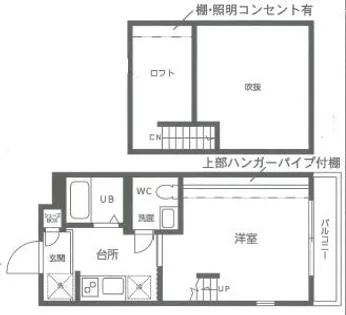 サンフェスタ東福寺【B-303号室】の間取り