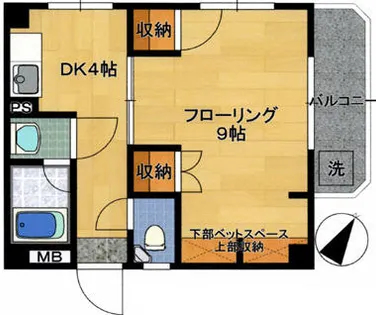 ランブイエ南福岡【5階】の間取り
