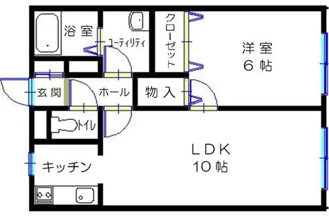 パールハイム直【2階】の間取り