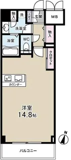 芦屋プレシャスコート【2階】の間取り