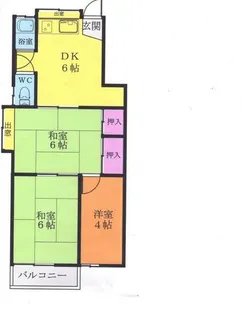 平成ハイツ【1階】の間取り