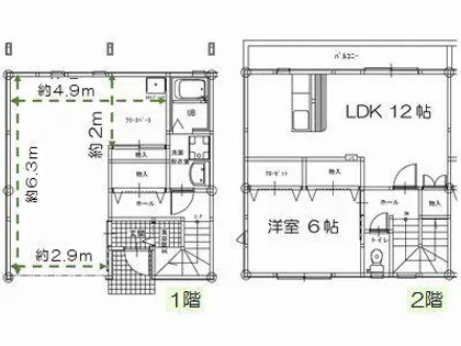 ガレージハウス中島【B号室】の間取り