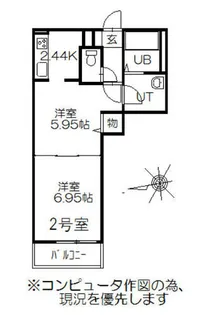 シャルル壱番館【2階】の間取り