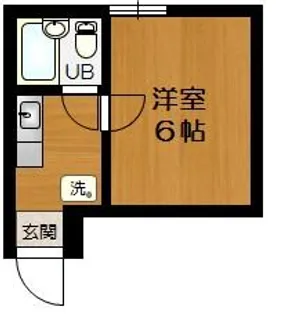 五位ノ池ワンルーム【203号室】の間取り