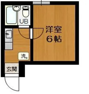 五位ノ池ワンルーム【203号室】の間取り