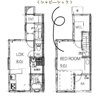 エクラメルベイユ【A号室】の間取り