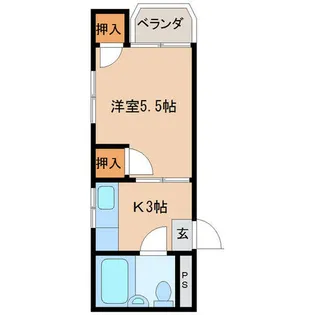 西三宝ビル【1階】の間取り