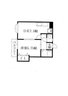 大阪府東大阪市稲田本町3丁目【マンション】の間取り