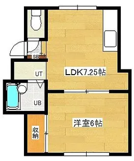第3パレス日成【102号室】の間取り