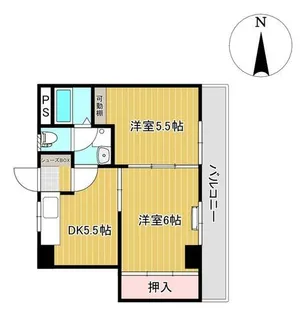 岡ビル【4階】の間取り