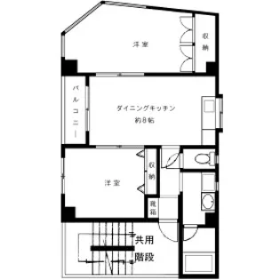 タイニービル【2階】の間取り