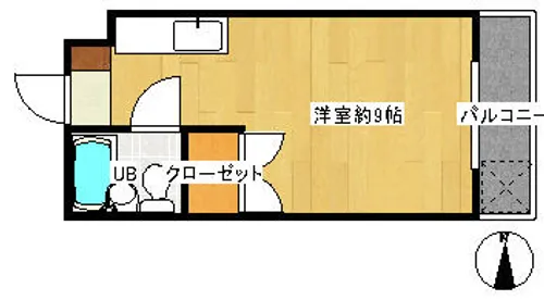 フラワーハイツA【305号室】の間取り