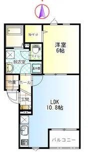 ハピネス132【1階】の間取り
