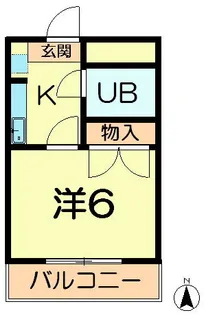 松谷ハイツ【101号室】の間取り