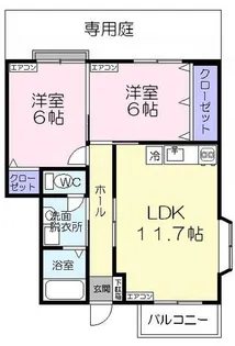 愛知県豊橋市井原町【アパート】の間取り