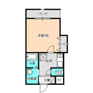 ユクホウビルY10【2階】の間取り