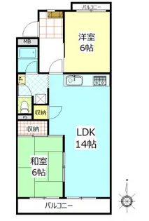 グランデール桜【3階】の間取り