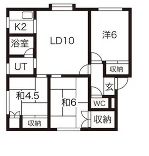 レジデンス三国【201号室】の間取り