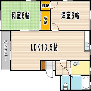 レジデンス志井 A【1階】の間取り
