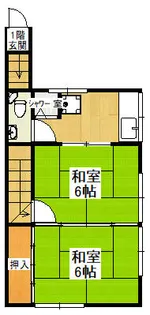 兵庫県神戸市須磨区青葉町1丁目【アパート】の間取り
