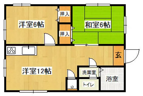 クリスタルメゾン上白川【1階】の間取り