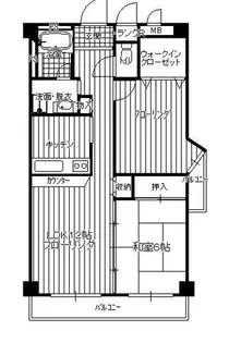 難波ノーブルMU【905号室】の間取り