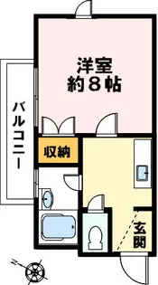 ラメール新神戸【101号室】の間取り