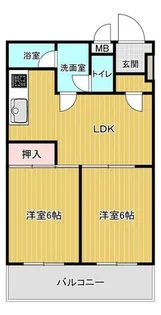 フェリーチェ戸畑【205号室】の間取り