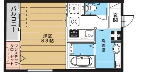 シャインクレスト【2階】の間取り