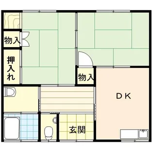 松岡アパート【1階】の間取り