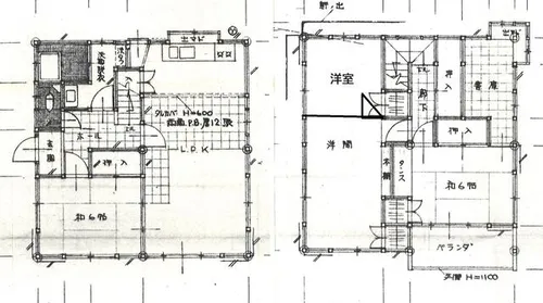 愛知県豊川市三蔵子町中荒古【一戸建】の間取り