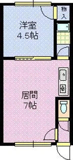 北海道苫小牧市明野元町1丁目【アパート】の間取り