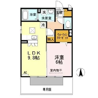 プレミアプレイス【1階】の間取り