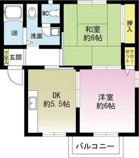 ラ・フォーレ武庫川【1階】の間取り