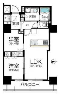 ブランズタワー・ウェリス心斎橋SOUTH【16階】の間取り