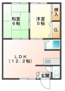 みどりマンション【102号室】の間取り